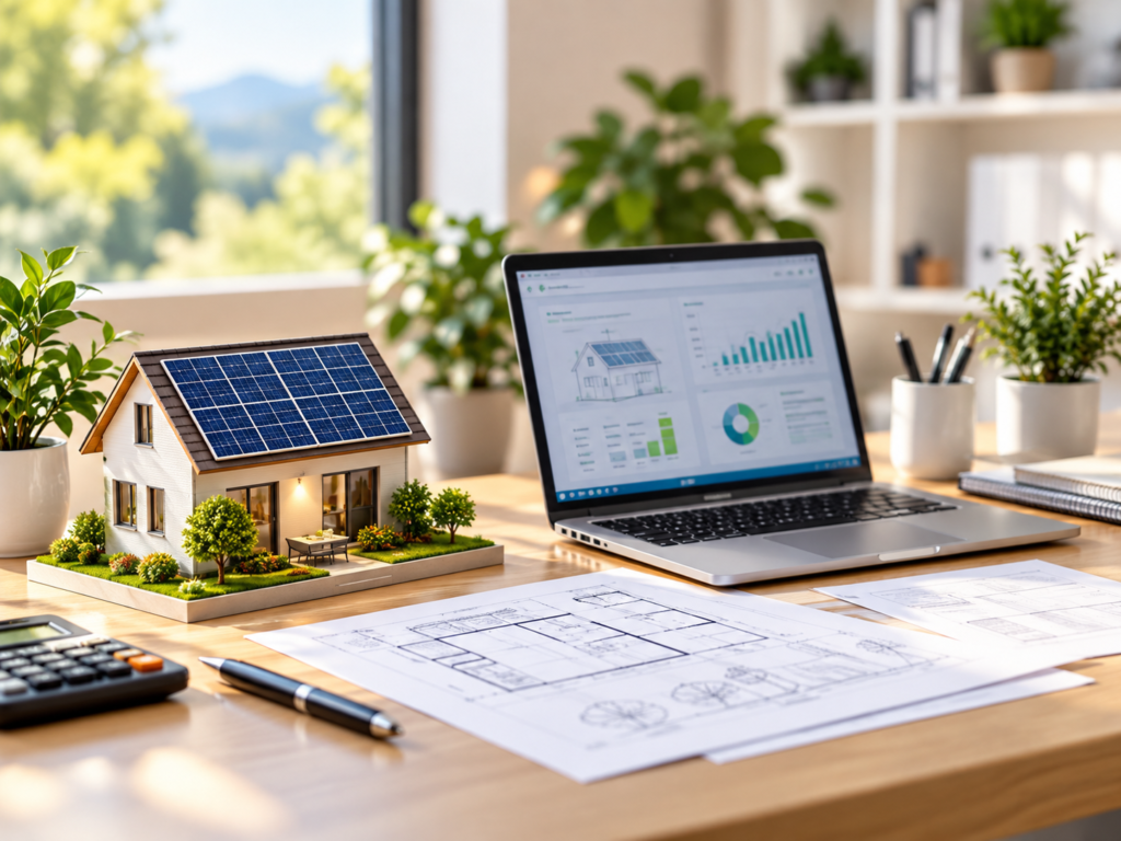 Projet solaire étudié avec des outils de dimensionnement
