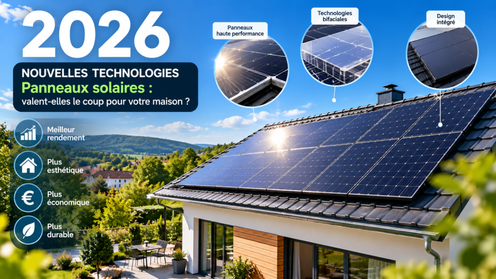 Panneaux solaires 2026 : les nouvelles technologies valent-elles le coup pour votre maison ?