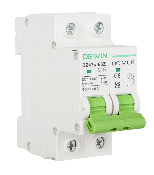 Disjoncteur DC photovoltaïque 2P 16 A