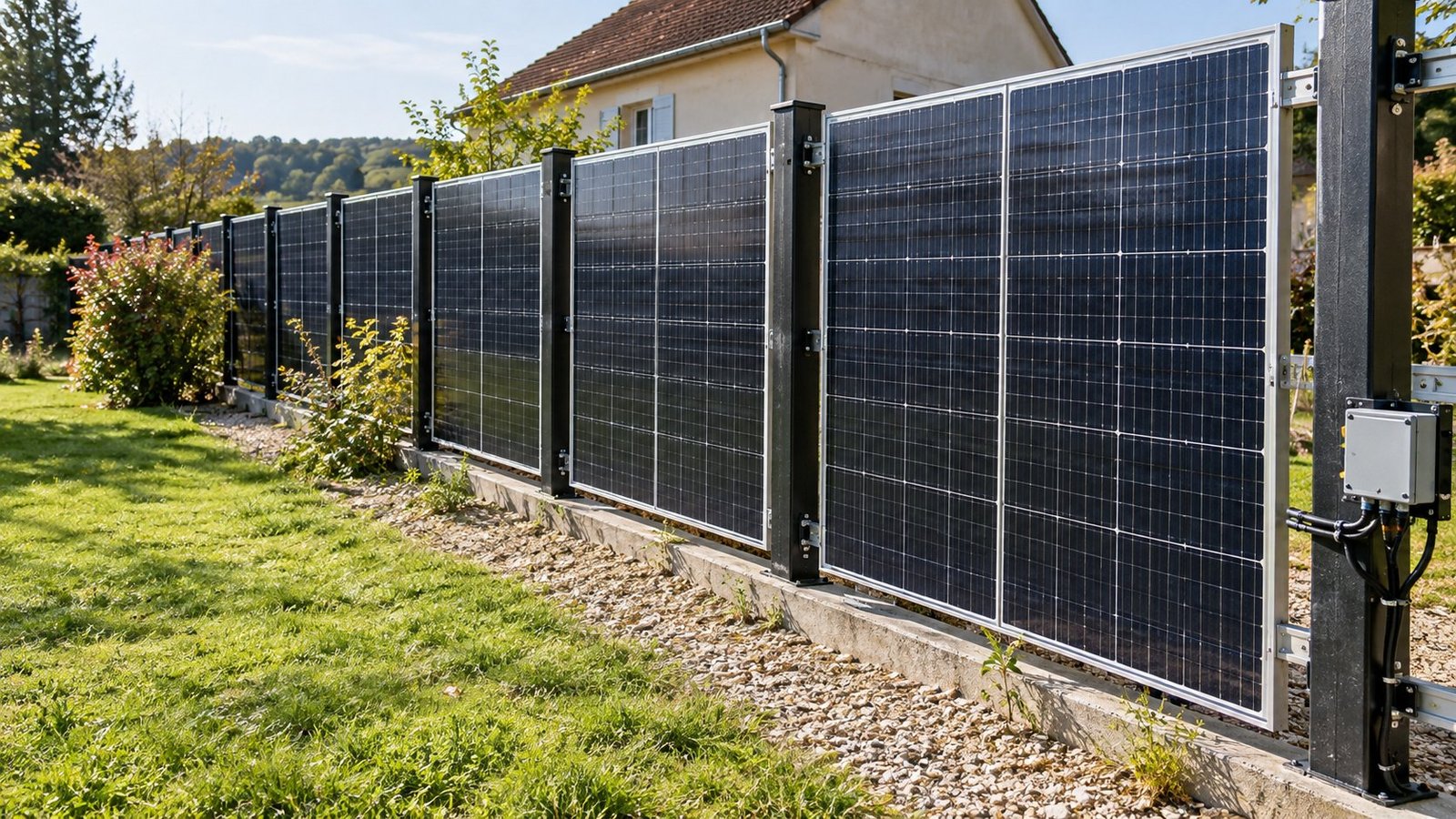 Clôture solaire : bonne idée ou gadget trop cher ?