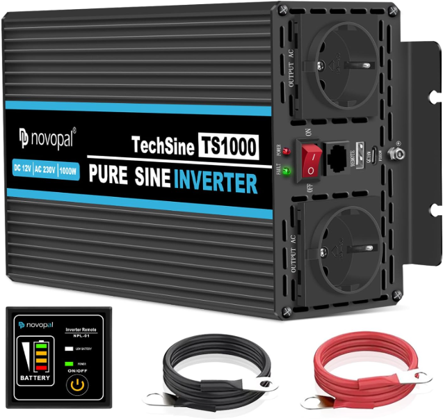 Convertisseur pur sinus 12 V → 230 V 1000 W