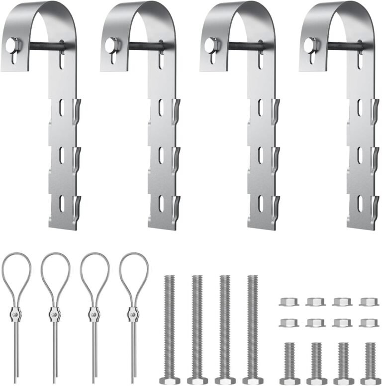 Crochets de fixation pour garde-corps de balcon (lot de 4)